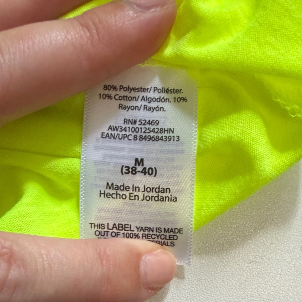 NWT Vibrant Neon Yellow Long Sleeve Shirt - Picture 9 of 9